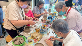 陶藝慢作療癒身心！新樓醫舒壓課程關懷失智照顧者