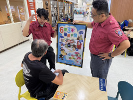 強颱巴威來襲！大昌消防隊賣場宣導「6要3不」防颱備戰