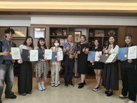 輔英科大赴韓奪15項大獎　四金七銀二銅驚艷國際美容賽