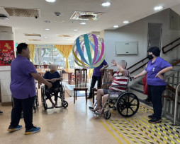彰化榮家滑輪訓練暨團體律動  提升住民肌力促進日常復能