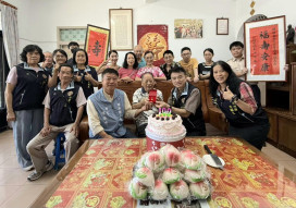 百歲郭爺爺紀壽幸福滿堂 澎湖榮服處歡欣慶生