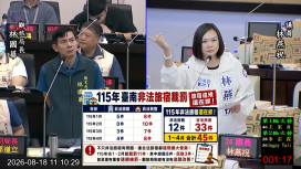 林燕祝質疑黃金海岸AI監測失靈　非法旅宿裁罰逾4千萬仍難根治