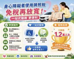 專供身障使用車輛免稅再放寬！不同戶籍也可申請