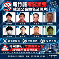 毒駕新法加重處罰！竹縣警公布新一期累犯名單　展現執法決心嚇阻毒駕再犯