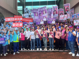 國民黨台南新世代登記起跑 林燕祝李佳蓉師徒攜手、母子傳承拚選戰