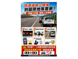 車禍擦撞留原地等警察?高雄警揭保命3原則避免二次追撞