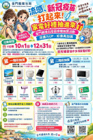 金門推疫苗接種抽獎好康再加碼！打流感新冠抽家電好禮