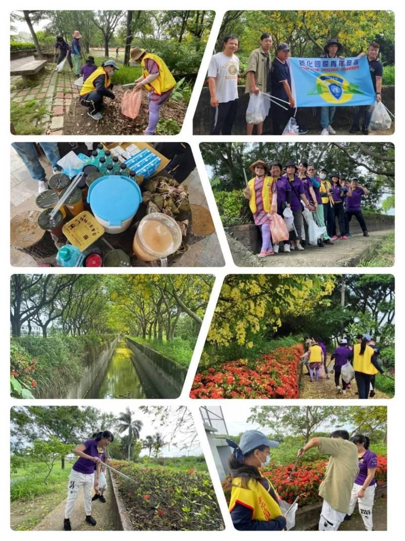 新化救國團結合青商會淨江 黃金雨萊茵河成網紅亮點