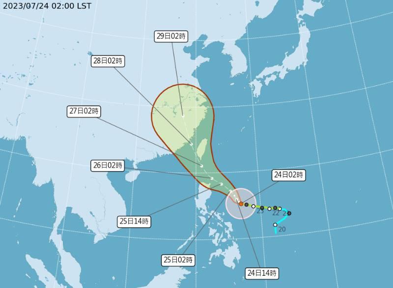 中颱杜蘇芮恐直撲金門 消防局籲提早做好防颱準備