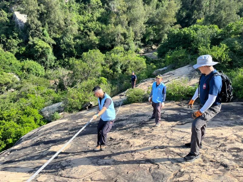 金門消深化太武山救援整備 提供民眾安全登山之旅