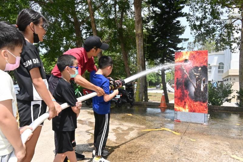 關心學童暑期生活 金門消辦消防夏令營