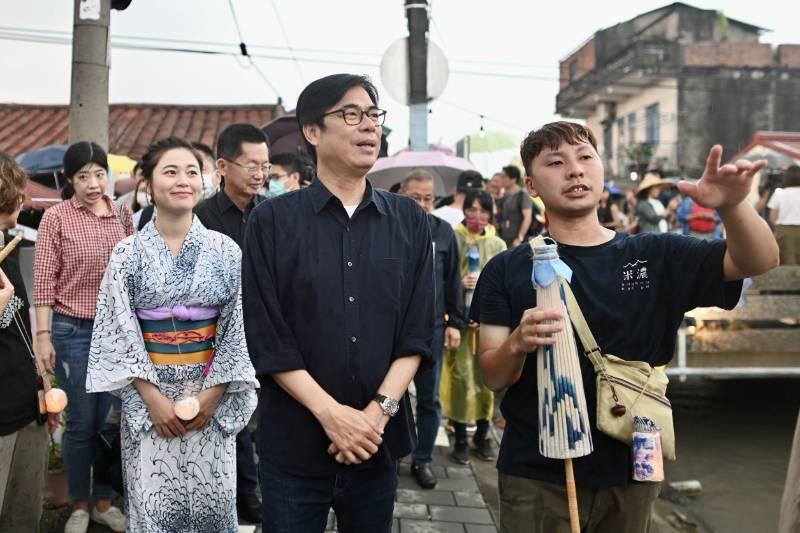 陳其邁走訪美濃水圳漫旅藝術節 推薦體驗小鎮魅力