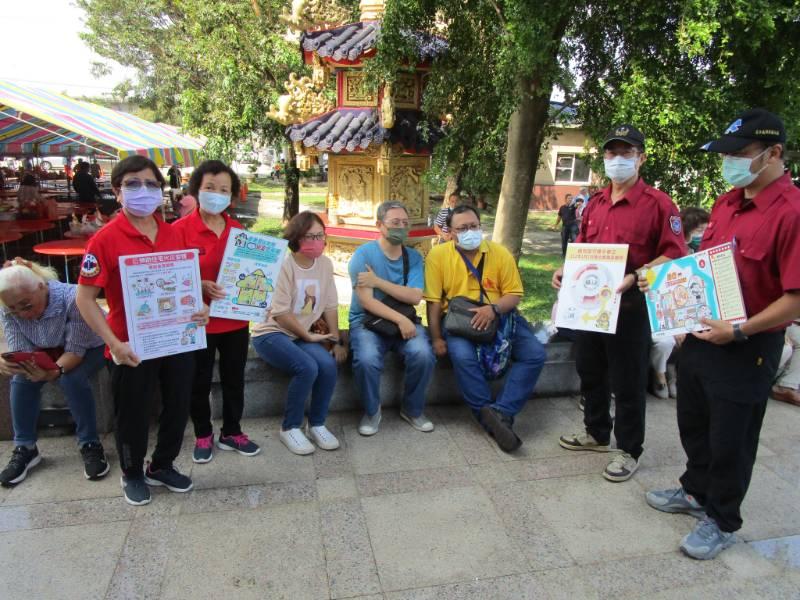 大社區慈恩堂秋祭法會，好兄弟要普渡，打火弟兄要宣導