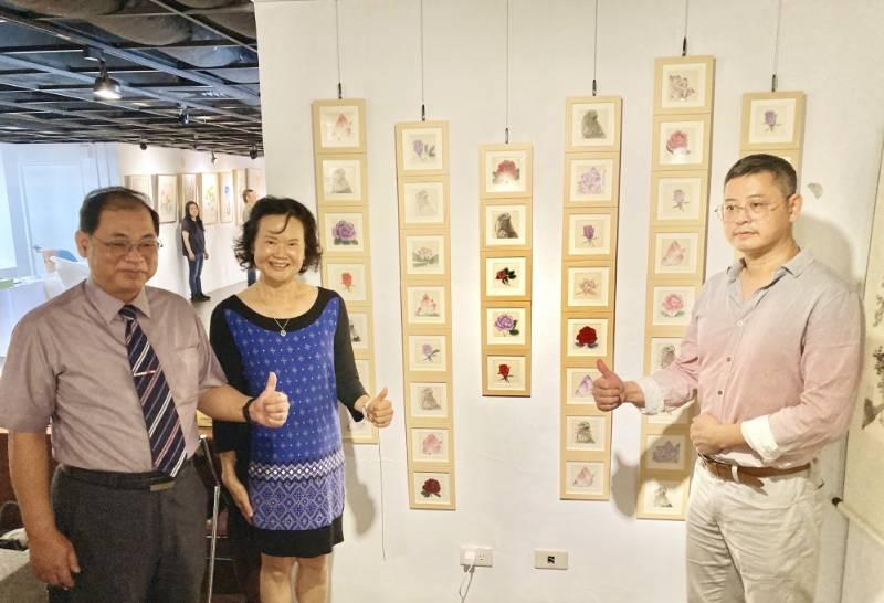 「觀荷草堂郭振坤師生成果發表」展出60件彩墨創作　竹監收容人從畫中蛻變