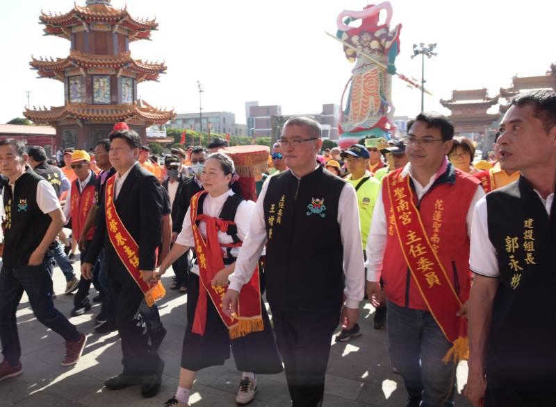 與鹿耳門「路跑媽祖」再續神緣 花蓮縣長遠赴台南聖母廟迎請「駐太平洋大使媽祖」