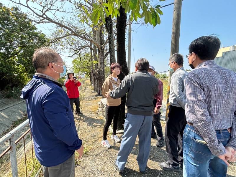 立法委員陳亭妃爭取水圳步道綠美化經費