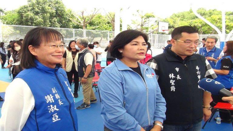 斗六籽公園風雨籃球場　縣府市所今辦灑淨祈福