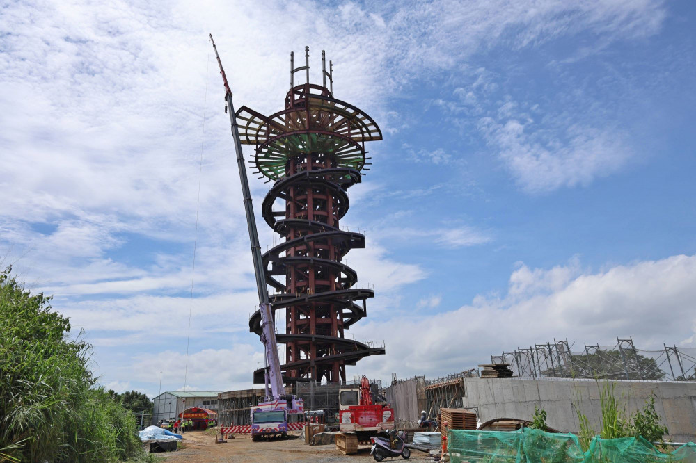 名間鄉松柏嶺高空觀景平台 松嶺之星上樑