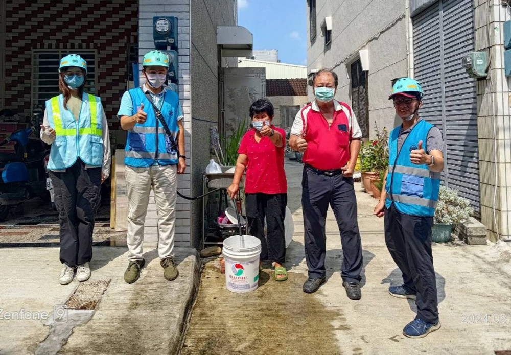 台水斥資1900萬汰換臺南安定區嘉同社區水管