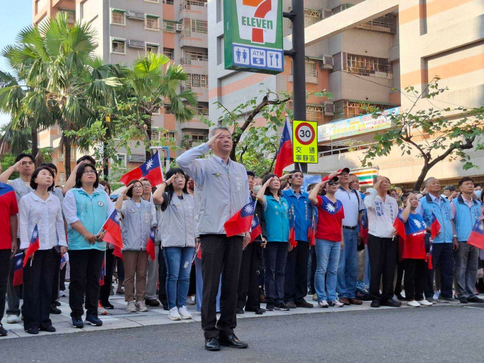 嘉市國慶升旗典禮  嘉義榮服處熱情響應