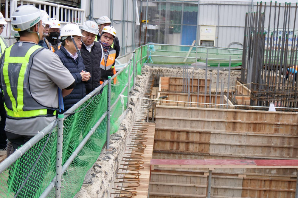 新北蘆洲區長安機械停車場改建工程進度超前  施工團隊恪守工安規範