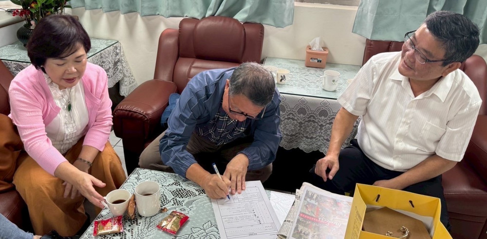 老兵張煜昌舊地重遊盡微薄之力！關懷金門地區榮民