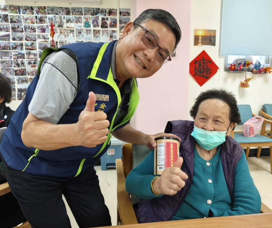 金門榮服處走訪烈嶼日照中心 關懷榮民長輩