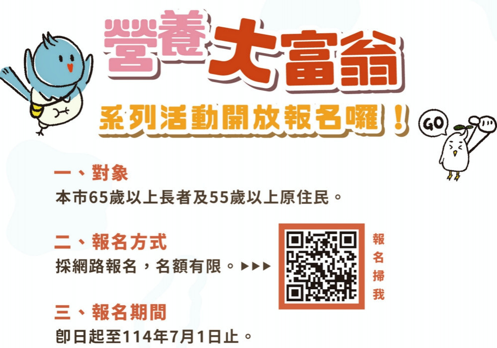 學營養新知顧健康再抽好禮　竹市「營養大富翁」系列活動開放報名！