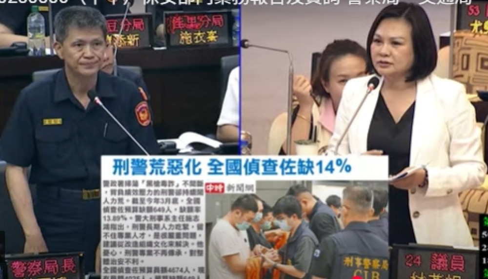  台灣遭譏詐騙鬼島，加速官警退休潮，為治安，台南藍軍要求及早因應