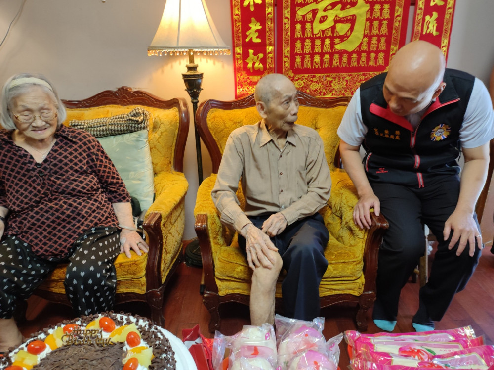 百歲榮民紀壽 宜蘭榮服處溫馨慶生
