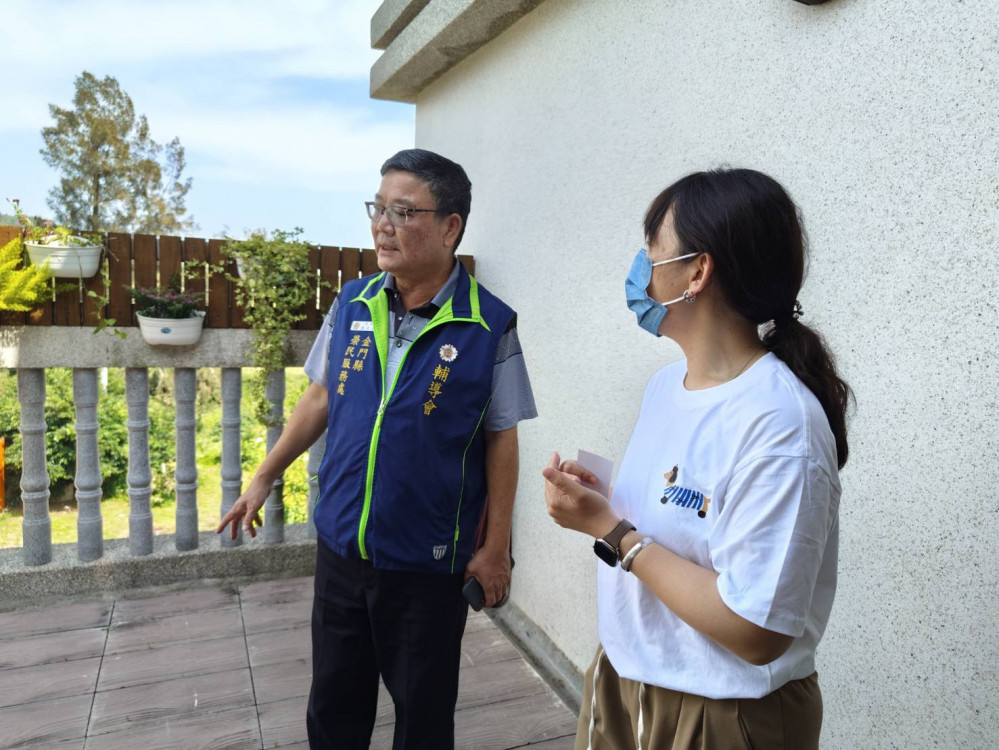 金門榮服處走訪烈嶼日照中心 關懷榮民長輩