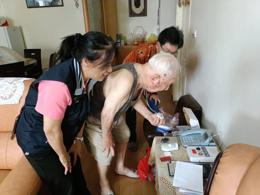 澎湖榮服處遠距居家照顧教育訓練 科技輔助守護榮民長輩安全