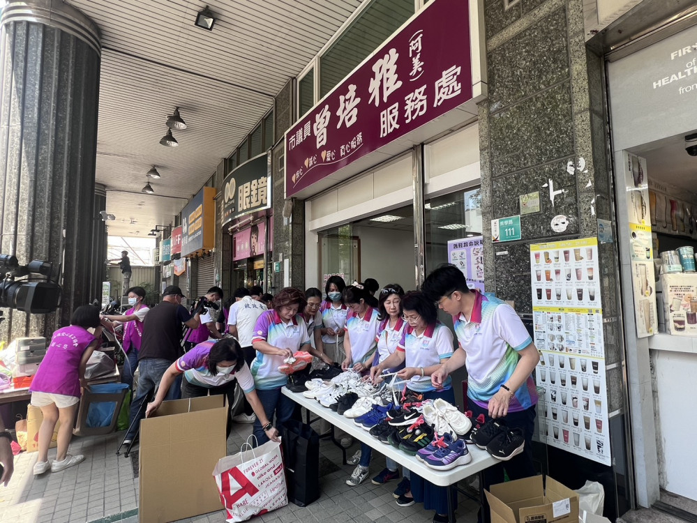 台南市議員曾培雅執行長歐政豪響應「舊鞋救命」　啟動愛心活動三部曲