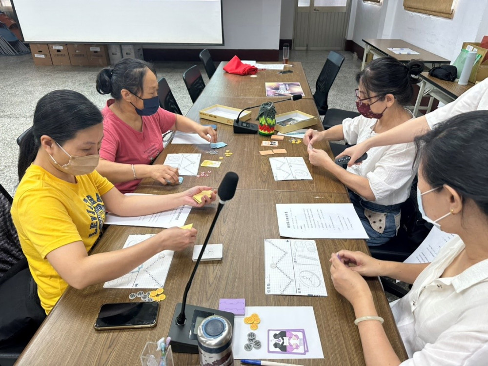 金門廉政志工隊務會議  創意桌遊課程迎新進志工