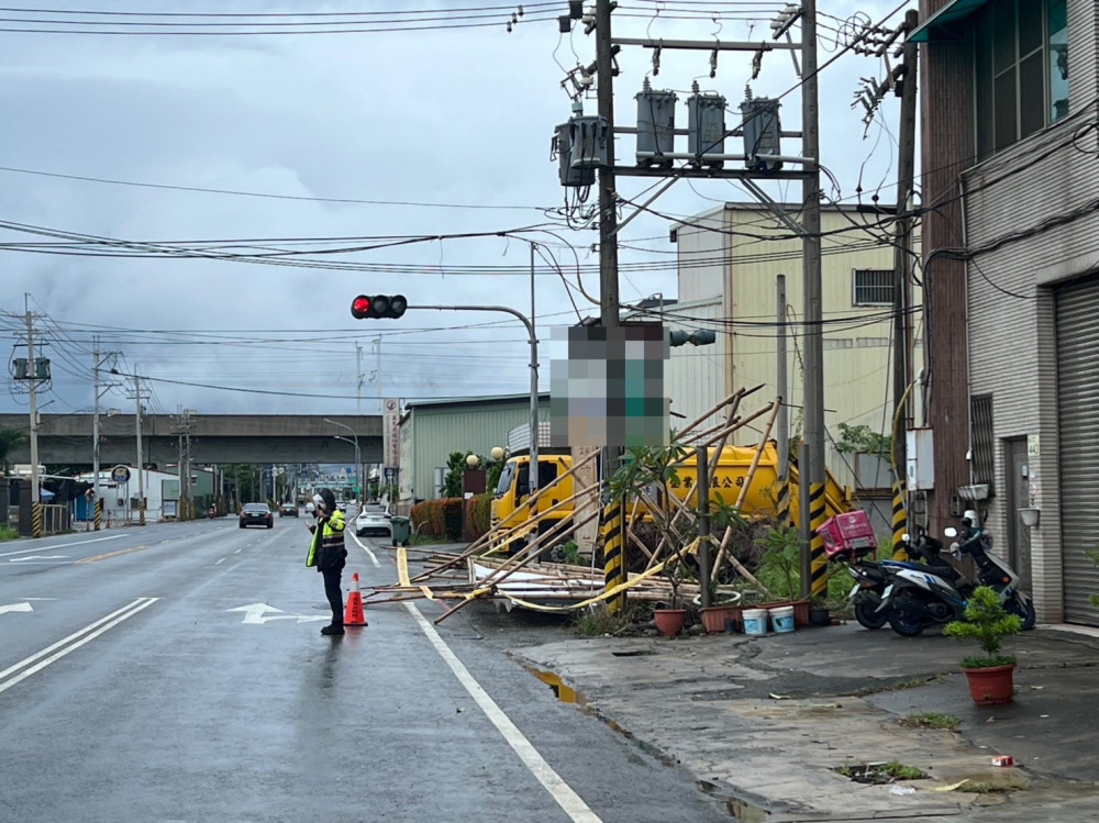 風災即時應變！岡山分局風雨無阻守護市民安全