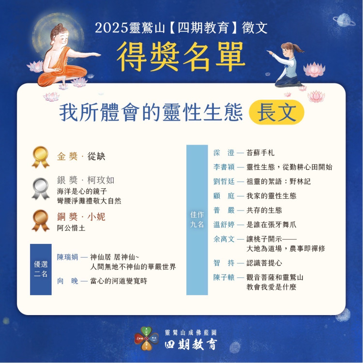 透過書寫與佛法相遇的生命歷程　體悟靈性生態的深層呼喚與覺醒