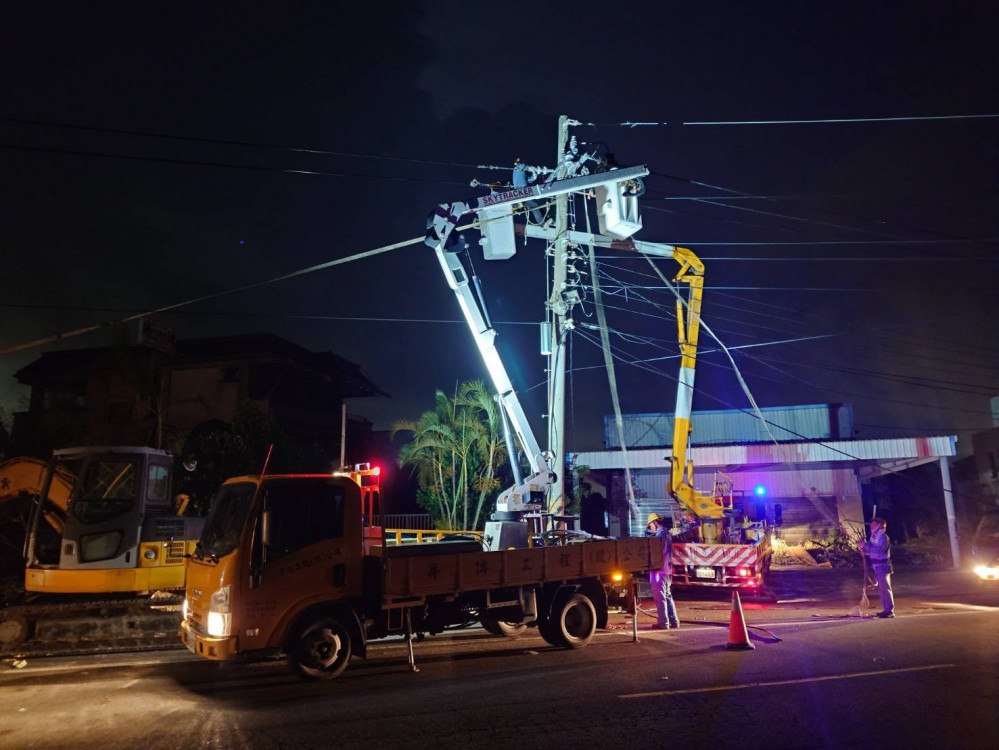 台電災後拚復電 全台調度全力以赴