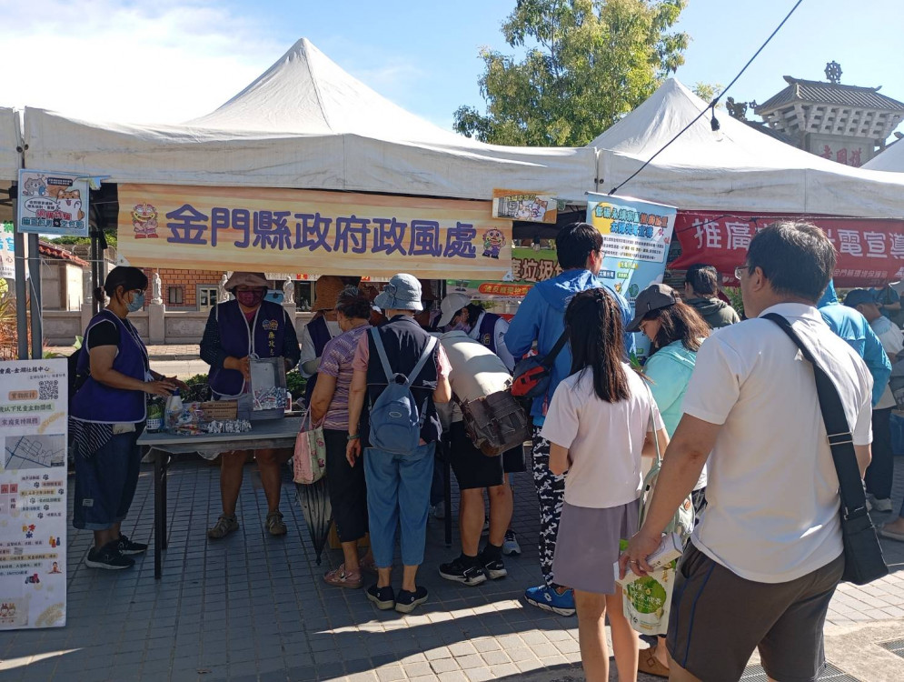 金門政風處攜手廉政志工  推反貪防詐宣導