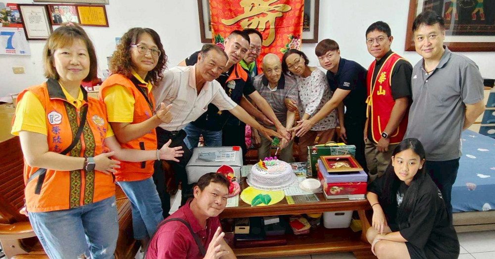 百歲榮民張爺爺紀壽 臺東榮服處溫馨慶生