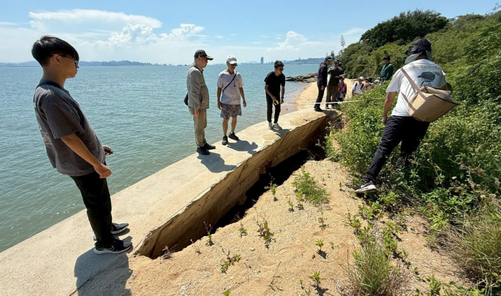 金大土木系攜手產官學參與大膽島海岸侵蝕測量工程