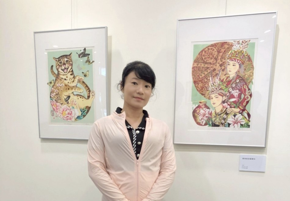 橫跨多元媒材的探索 美術教師陳苾文個展新莊文藝中心展出