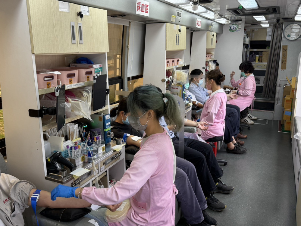 油伴您我守護生命 中油大林廠捐血活動獲熱烈響應