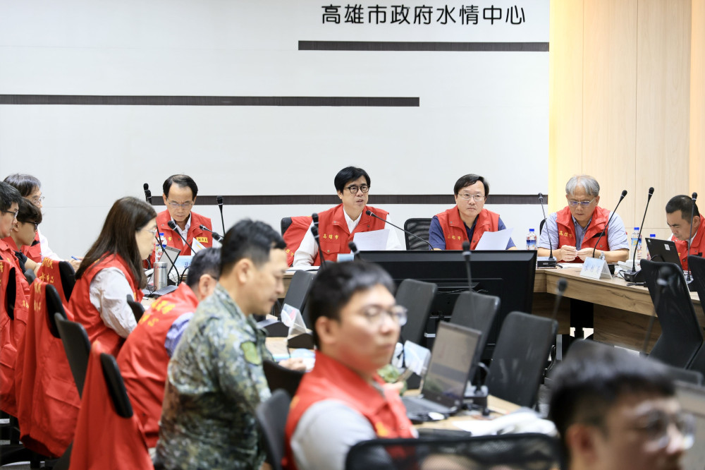 陳其邁市長視訊中央災害應變中心　即時報告高雄災情