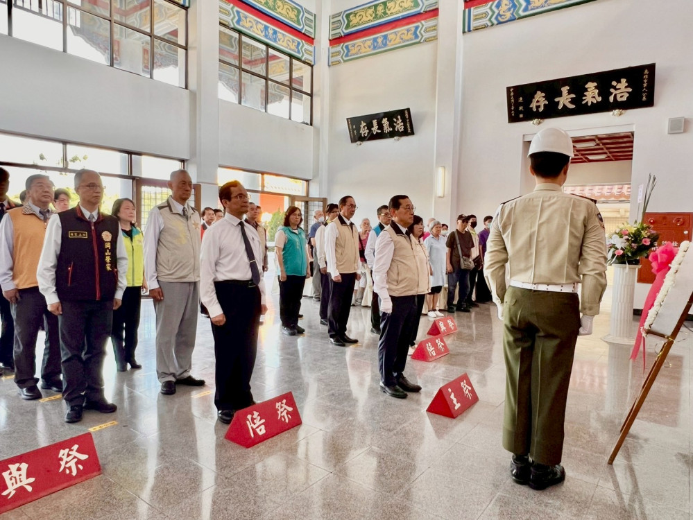 輔導會南部地區中元節祭悼歷年在臺亡故榮民緬懷貢獻 