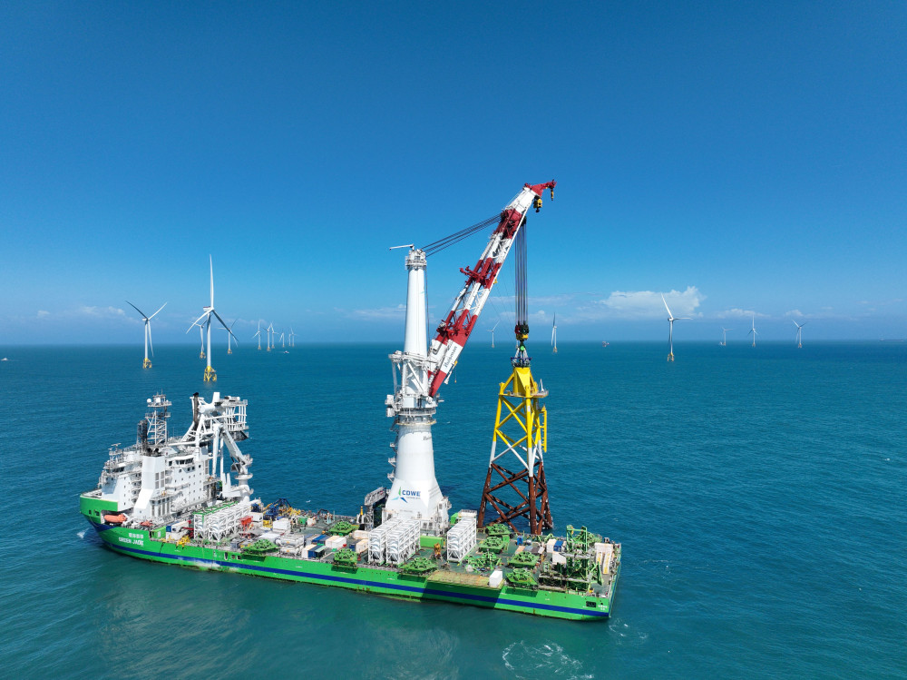 台船環海順利完成海龍風場73座水下基礎 創下安裝新紀錄