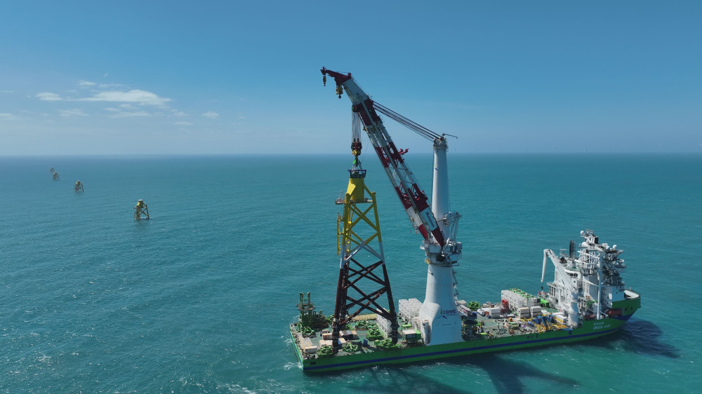 台船環海順利完成海龍風場73座水下基礎 創下安裝新紀錄