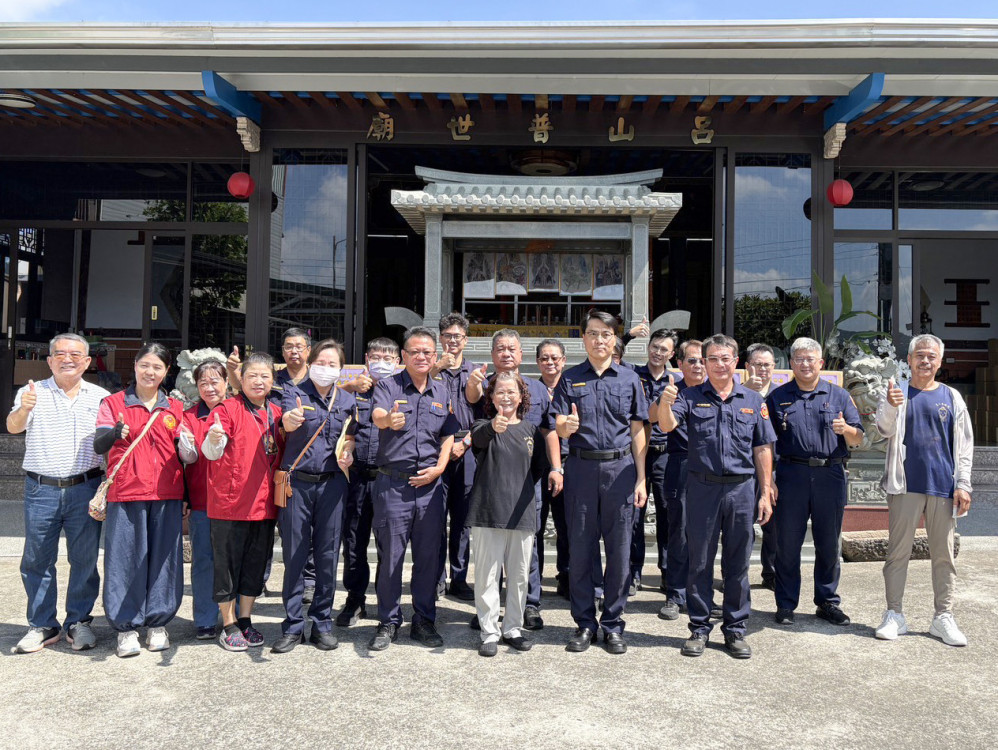 普世廟慶讚中元慈善活動   湖內警民合作助弱勢家庭