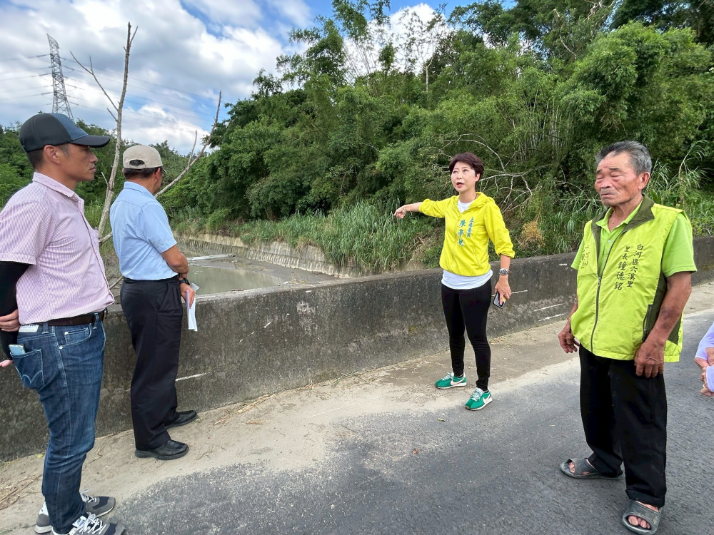 台南白河嘉宏橋淹水問題待解立法委員陳亭妃推 4 項措施爭中央資源