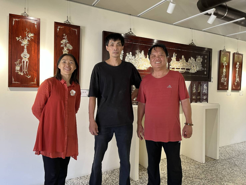 陳甫民x李麗珠x歐定國　聯合展出螺鈿藝品展現天然貝殼虹彩光澤