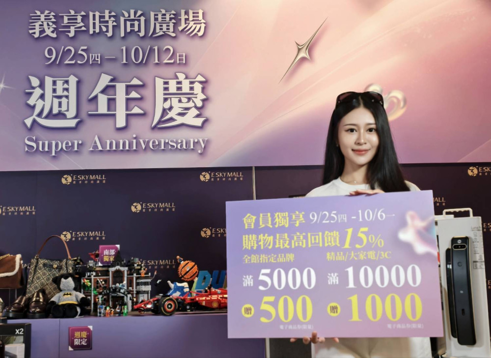 【義享時尚廣場】週年慶15％超高回饋 美國雙人機票等你抽！